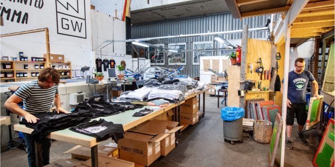 Work shirts printing
