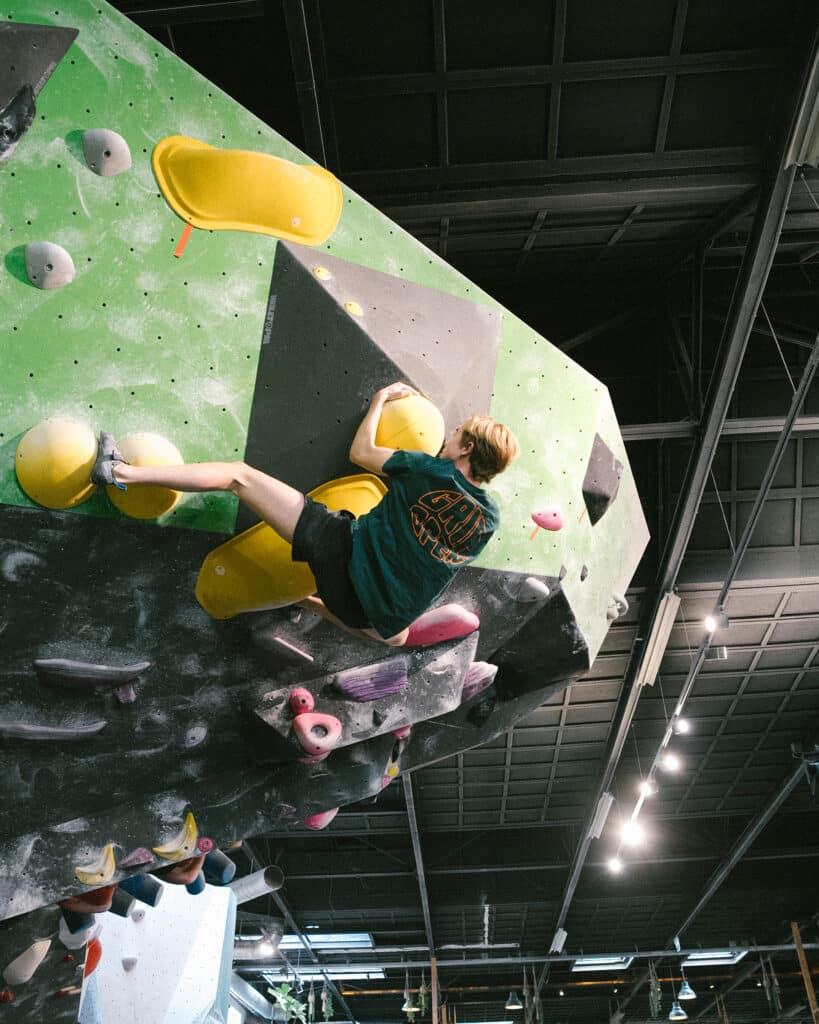 Boulderhal klimmen